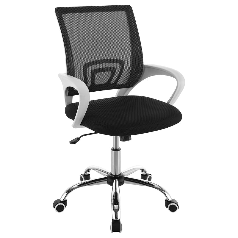 Coaster Furniture Felton 802014 Upholstered Adjustable Home Office Desk Chair - Black IMAGE 1