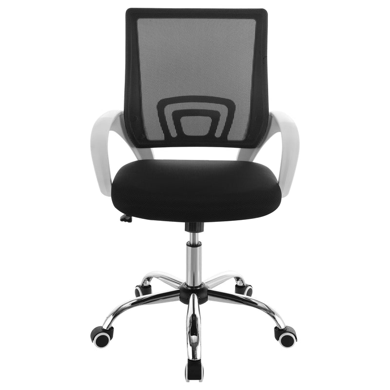 Coaster Furniture Felton 802014 Upholstered Adjustable Home Office Desk Chair - Black IMAGE 2