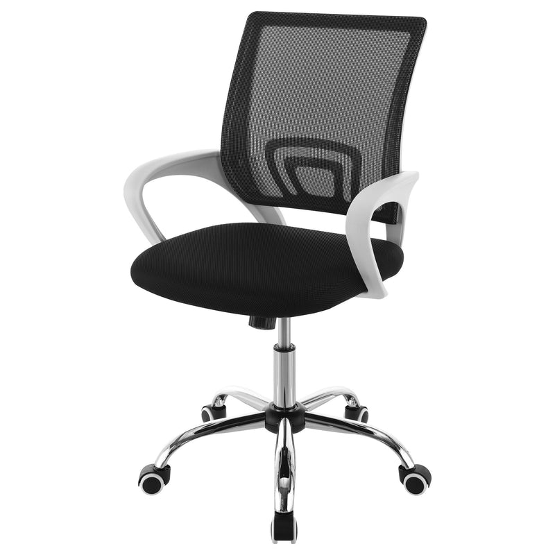 Coaster Furniture Felton 802014 Upholstered Adjustable Home Office Desk Chair - Black IMAGE 3