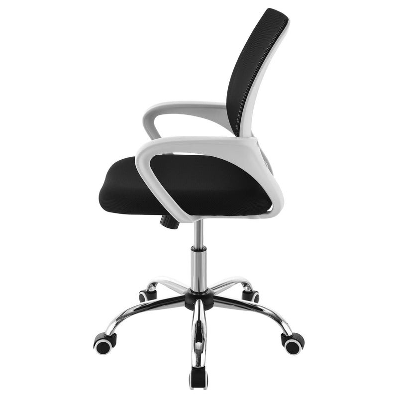 Coaster Furniture Felton 802014 Upholstered Adjustable Home Office Desk Chair - Black IMAGE 4