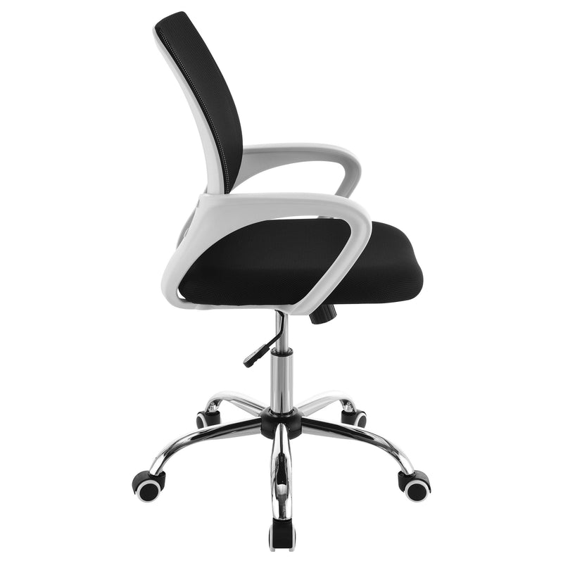 Coaster Furniture Felton 802014 Upholstered Adjustable Home Office Desk Chair - Black IMAGE 7