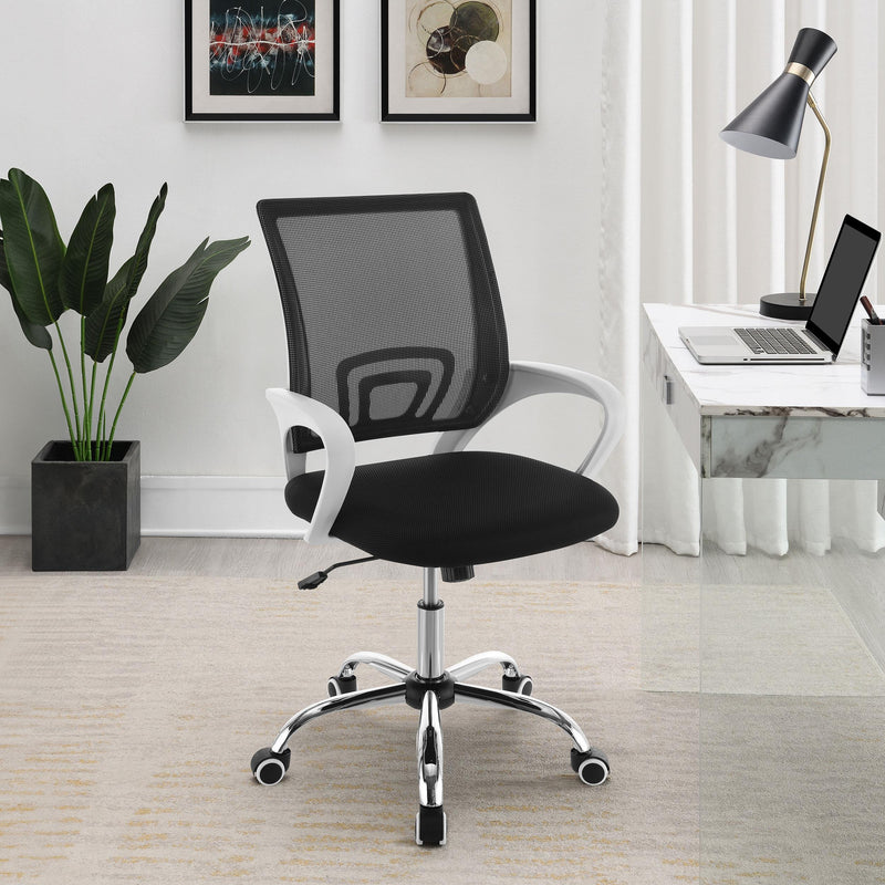 Coaster Furniture Felton 802014 Upholstered Adjustable Home Office Desk Chair - Black IMAGE 8