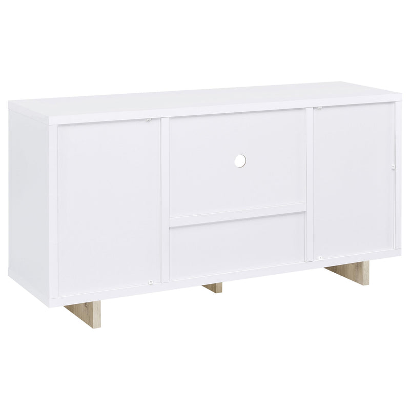  Coaster Furniture Dalton 950405 2-door Storage Cabinet - White and Distressed Pine IMAGE 6