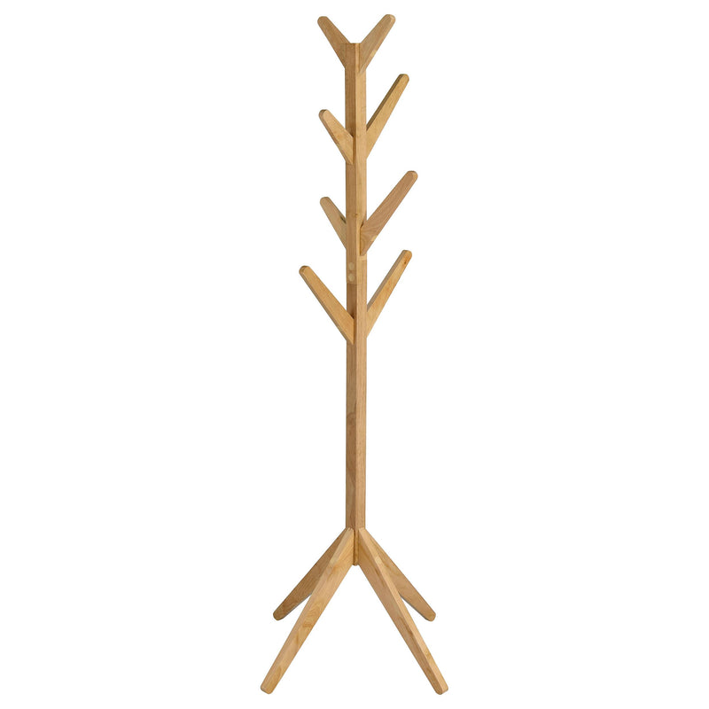  Coaster Furniture Margaret 983271 Solid Wood Coat Rack Clothing Hanger - Natural Oak IMAGE 1