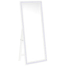  Coaster Furniture Windrose 960963 28 x 67 Inch Tempered LED Standing Mirror - White IMAGE 2