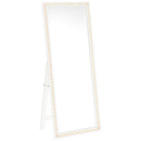  Coaster Furniture Windrose 960963 28 x 67 Inch Tempered LED Standing Mirror - White IMAGE 3