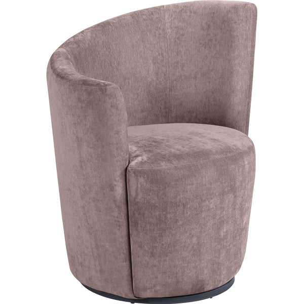  Coaster Furniture Nueva 907528 Upholstered Swivel Chair Curved Backrest - Blush IMAGE 1