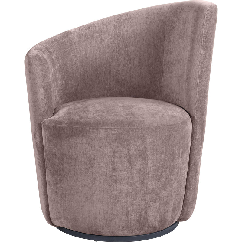  Coaster Furniture Nueva 907528 Upholstered Swivel Chair Curved Backrest - Blush IMAGE 3