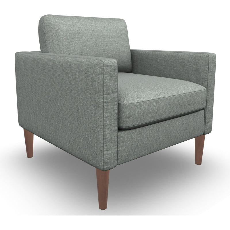  Best Home Furnishings Trafton C10DW Stationary Chair - Power Blue/Dark Walnut IMAGE 1