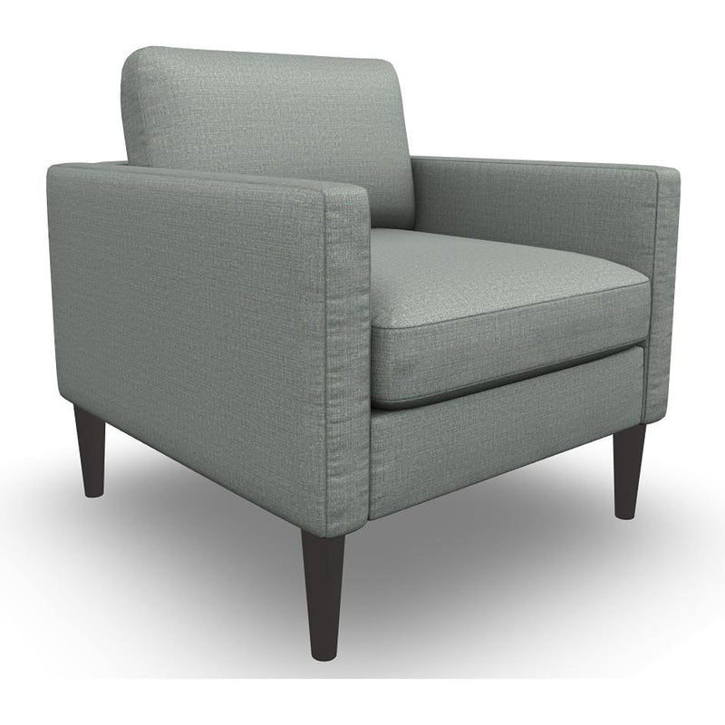  Best Home Furnishings Trafton C10E Stationary Chair - Power Blue/Espresso IMAGE 1