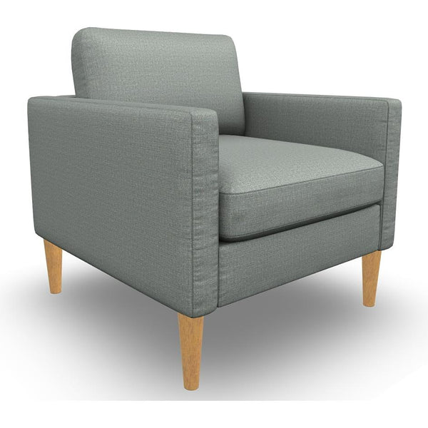  Best Home Furnishings Trafton C10HB Stationary Chair - Power Blue/Honey Birch IMAGE 1