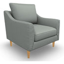  Best Home Furnishings Smitten C30HB Stationary Chair - Power Blue/Honey Birch IMAGE 1