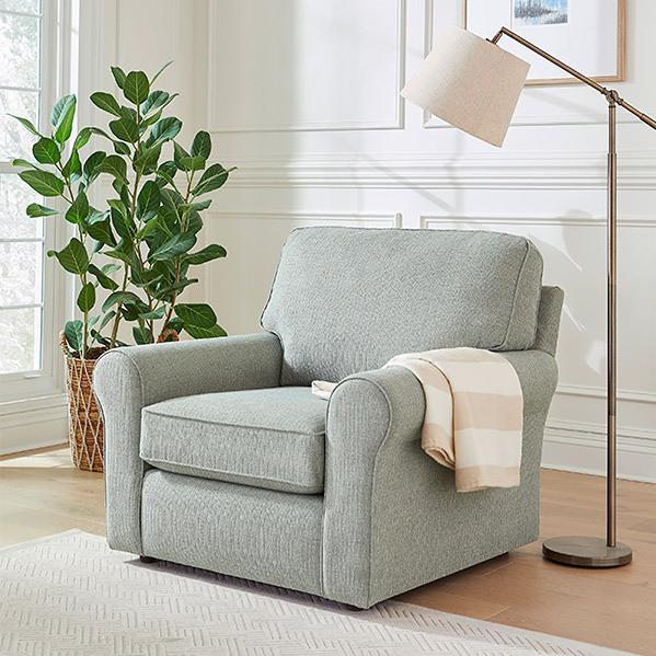  Best Home Furnishings Hanway C50 Stationary Chair - Power Blue IMAGE 4