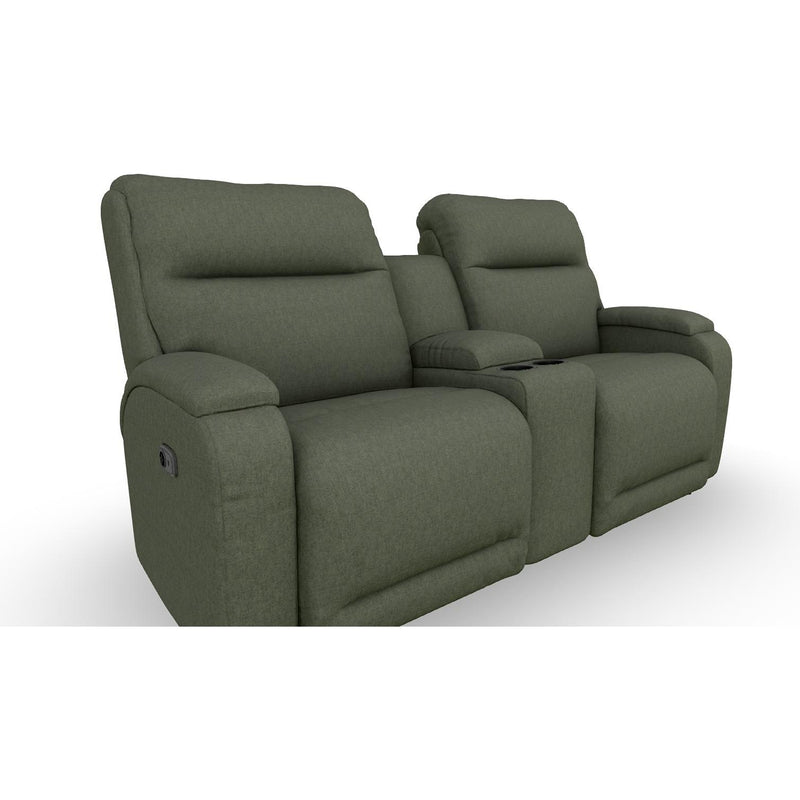  Best Home Furnishings Maverly FSL910RC4 Space Saver Console Loveseat - Jungle IMAGE 1