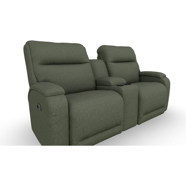  Best Home Furnishings Maverly FSL910RY4 Power Tilt Headrest Space Saver Console Loveseat - Jungle IMAGE 1