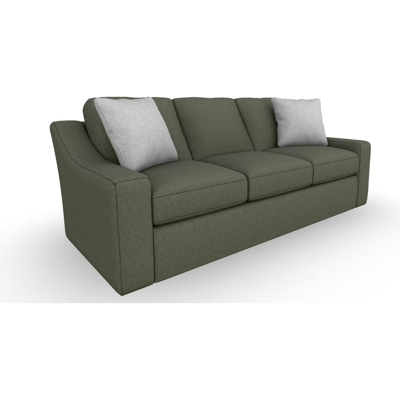  Best Home Furnishings Caverra FSS51MQ Queen Memory Foam Stationary Sofa Sleeper W/(2)Pillows - Jungle IMAGE 1