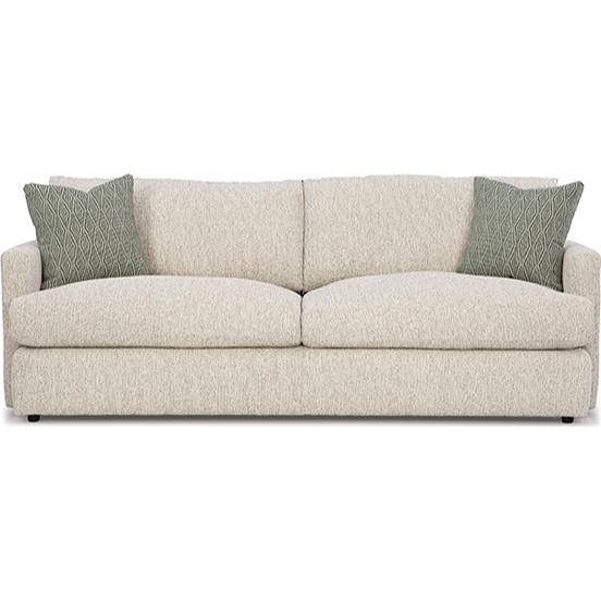  Best Home Furnishings Rumord FSS60 Stationary Sofa With Two (2) Pillows - Platinum IMAGE 2