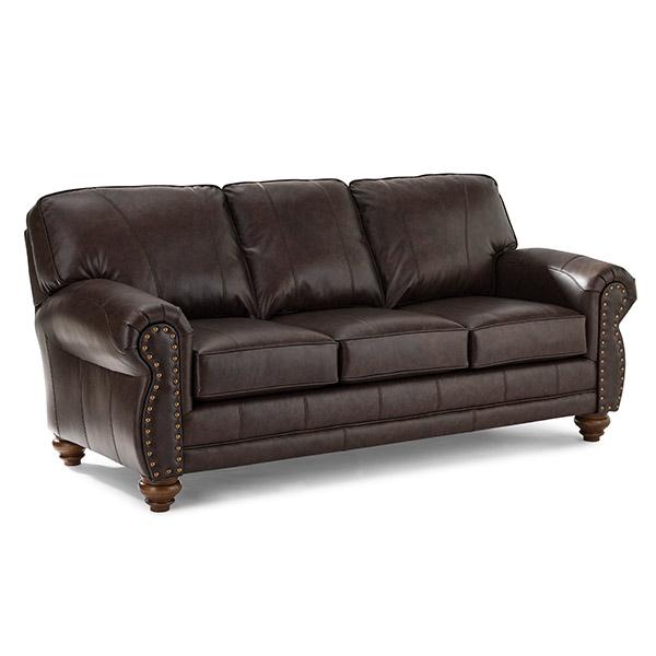  Best Home Furnishings Noble FSS64DWLU Stationary Sofa - Dark Brown/Dark Walnut IMAGE 1