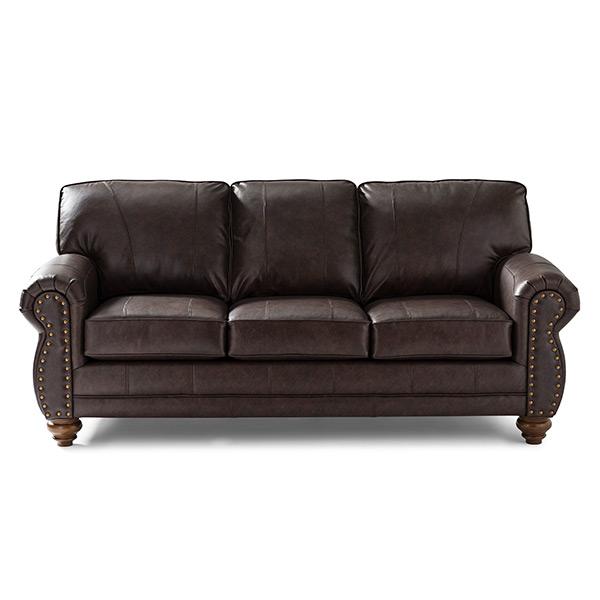  Best Home Furnishings Noble FSS64DWLU Stationary Sofa - Dark Brown/Dark Walnut IMAGE 2