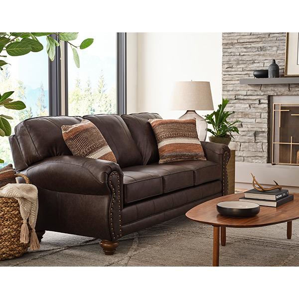  Best Home Furnishings Noble FSS64DWLU Stationary Sofa - Dark Brown/Dark Walnut IMAGE 6