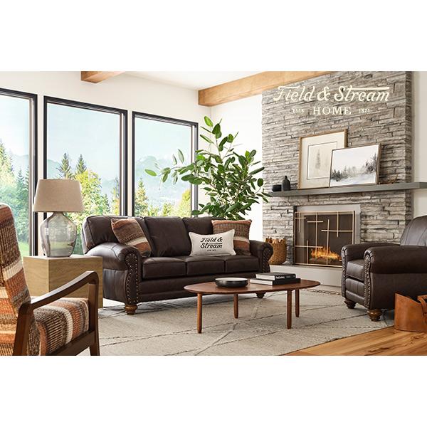  Best Home Furnishings Noble FSS64DWLU Stationary Sofa - Dark Brown/Dark Walnut IMAGE 7