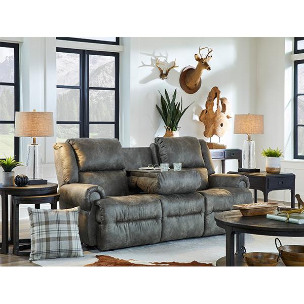  Best Home Furnishings Genet FSS960RP4 Power Space Saver Sofa - Pewter IMAGE 10