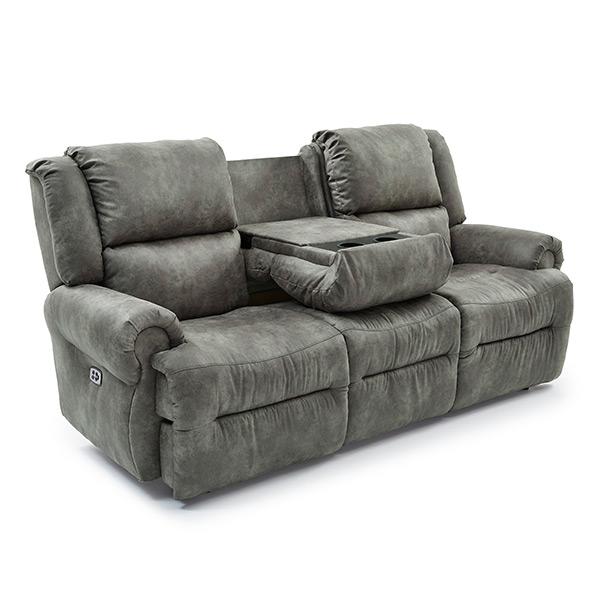  Best Home Furnishings Genet FSS960RP4 Power Space Saver Sofa - Pewter IMAGE 3