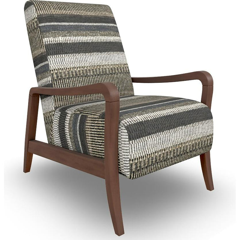  Best Home Furnishings Rybe FS3100DWS Stationary Chair - Stone/Dark Walnut IMAGE 1