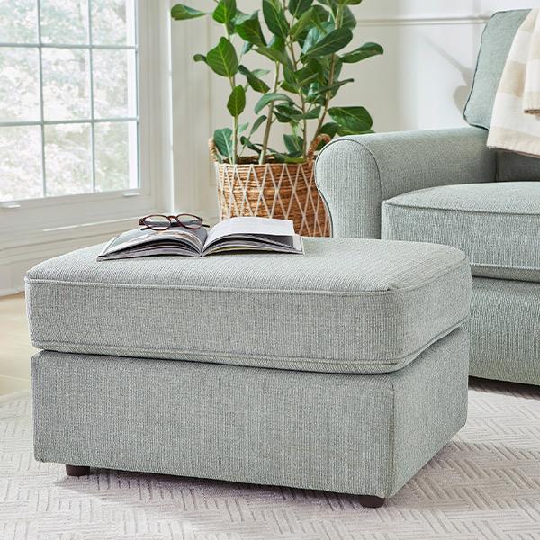  Best Home Furnishings F21 Ottoman - Power Blue IMAGE 2