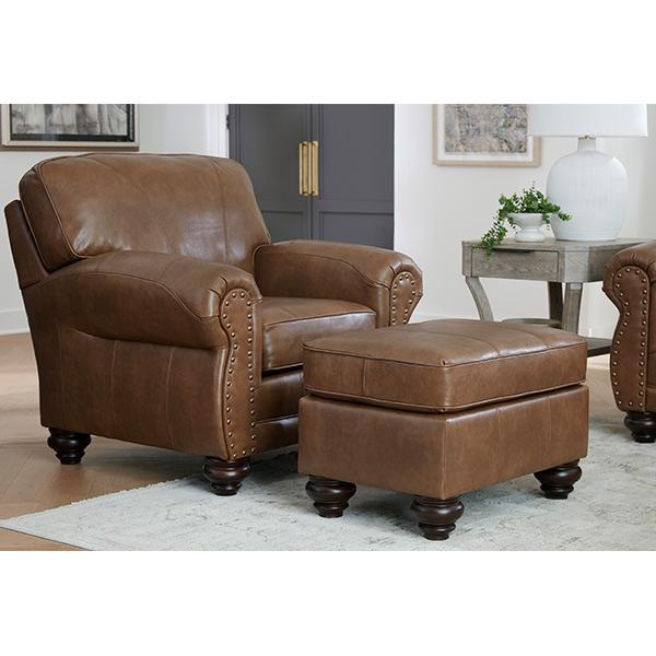  Best Home Furnishings F24ELU Ottoman - Camel/Espresso IMAGE 2