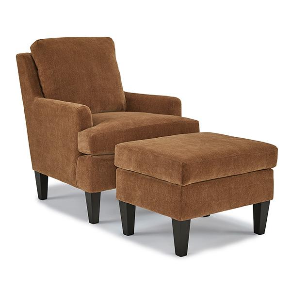  Best Home Furnishings F40E Ottoman - Camel/Espresso IMAGE 2