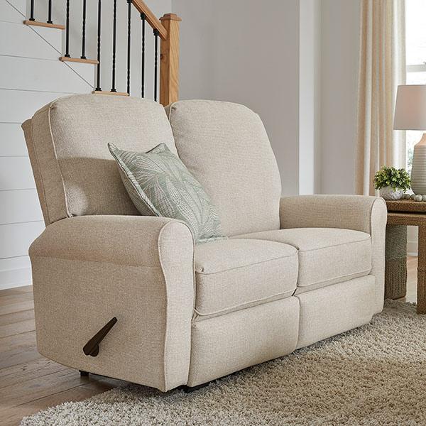  Best Home Furnishings Josey L490RP4 Power Space Saver Loveseat - Wicker IMAGE 5