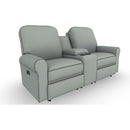  Best Home Furnishings Josey L490RY4 Power Tilt Headrest Space Saver Console Loveseat - Power Blue IMAGE 1