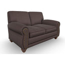  Best Home Furnishings Noble L64DWLU Stationary Loveseat - Chestnut/Dark Walnut IMAGE 1