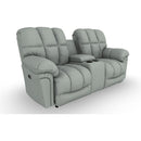  Best Home Furnishings Lucas L655RC7 Rocker Console Loveseat - Power Blue IMAGE 1