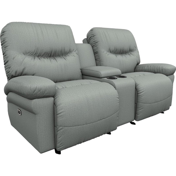  Best Home Furnishings Leya L670RY7 Power Tilt Headrest Rocker Console Loveseat - Power Blue IMAGE 1