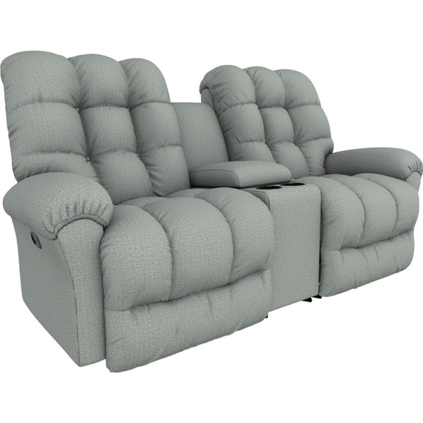  Best Home Furnishings Corey L715RY7 Power Tilt Headrest Rocker Console Loveseat - Power Blue IMAGE 1