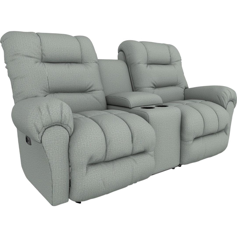  Best Home Furnishings Seger L720RY7 Power Tilt Headrest Rocker Console Loveseat - Power Blue IMAGE 1