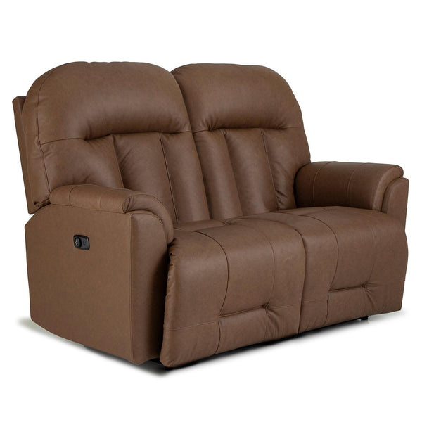  Best Home Furnishings Suitably L830CA4 Motion Loveseat - Russet IMAGE 1