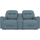  Best Home Furnishings Suitably L830CC7 Rocker Console Loveseat - Tranquil IMAGE 2