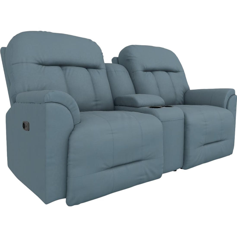  Best Home Furnishings Suitably L830CQ7 Power Rocker Console Loveseat - Tranquil IMAGE 1