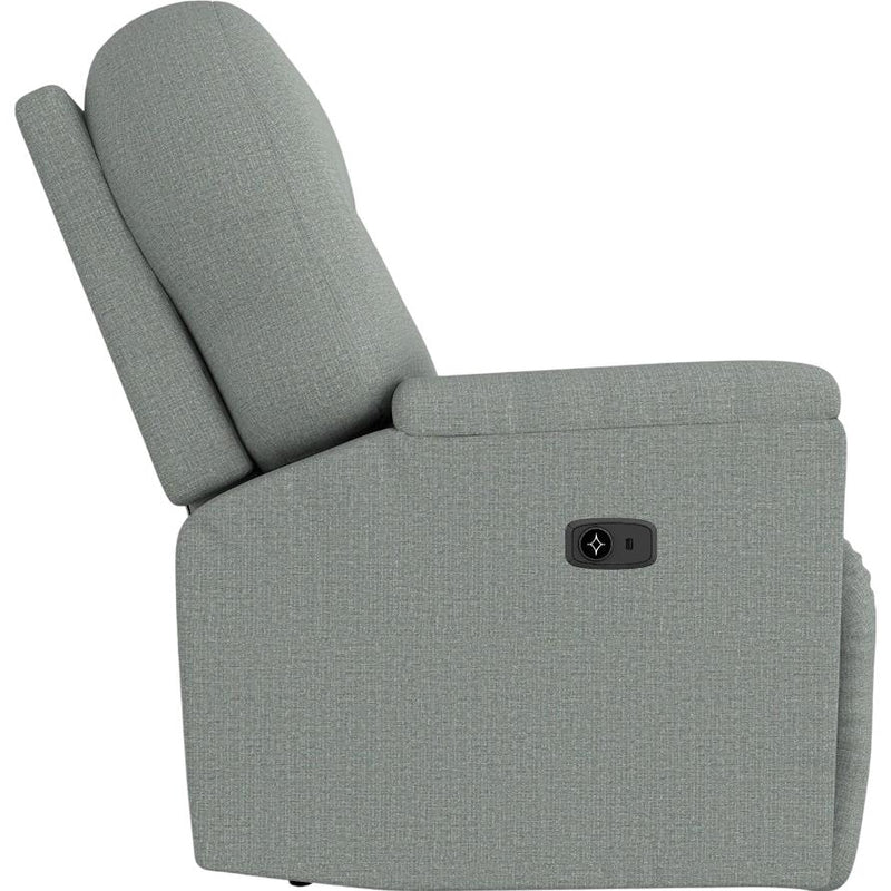  Best Home Furnishings Suitably L830RC7 Rocker Console Loveseat - Power Blue IMAGE 3