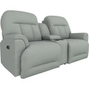  Best Home Furnishings Suitably L830RY4 Power Tilt Headrest Space Saver Console Loveseat - Power Blue IMAGE 1