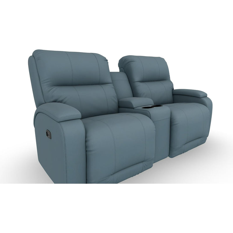  Best Home Furnishings Maverly L910CC7 Rocker Console Loveseat - Tranquil IMAGE 1