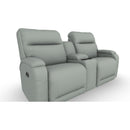  Best Home Furnishings Maverly L910RC4 Space Saver Console Loveseat - Power Blue IMAGE 1