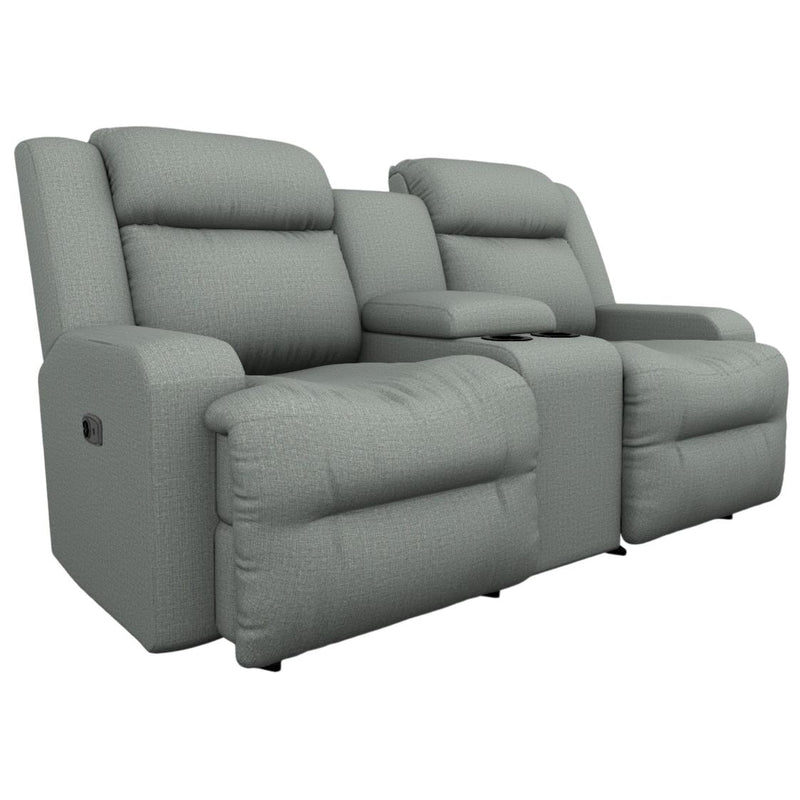  Best Home Furnishings O'Neil L920RC4 Space Saver Console Loveseat - Power Blue IMAGE 1