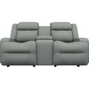  Best Home Furnishings O'Neil L920RQ4 Power Space Saver Console Loveseat - Power Blue IMAGE 2