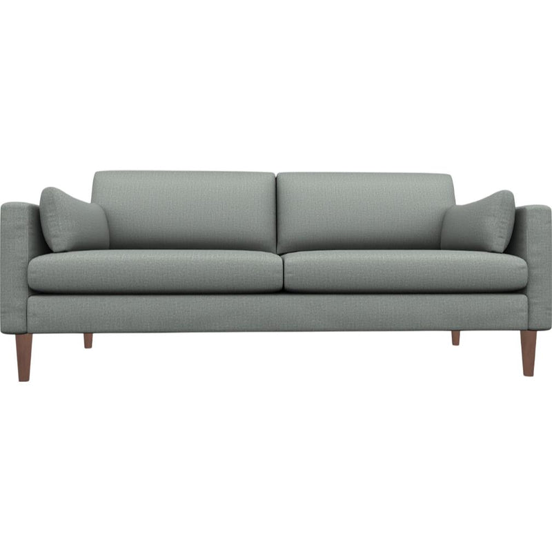  Best Home Furnishings Trafton S10DW Stationary Sofa With Two (2) Pillows - Power Blue/Dark Walnut IMAGE 2