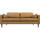  Best Home Furnishings Trafton S10DWLU Stationary Sofa With Two (2) Pillows - Butterscotch/Dark Walnut IMAGE 2
