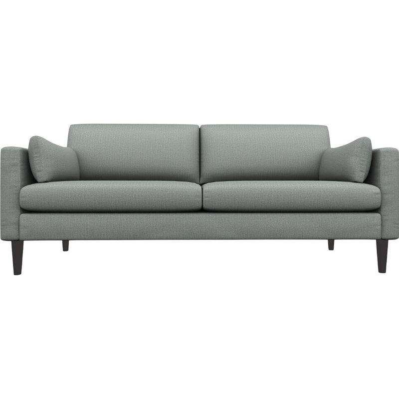  Best Home Furnishings Trafton S10E Stationary Sofa With Two (2) Pillows - Power Blue/Espresso IMAGE 2